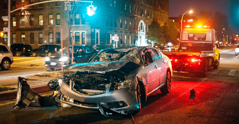 How many times a day do cars crash into buildings?