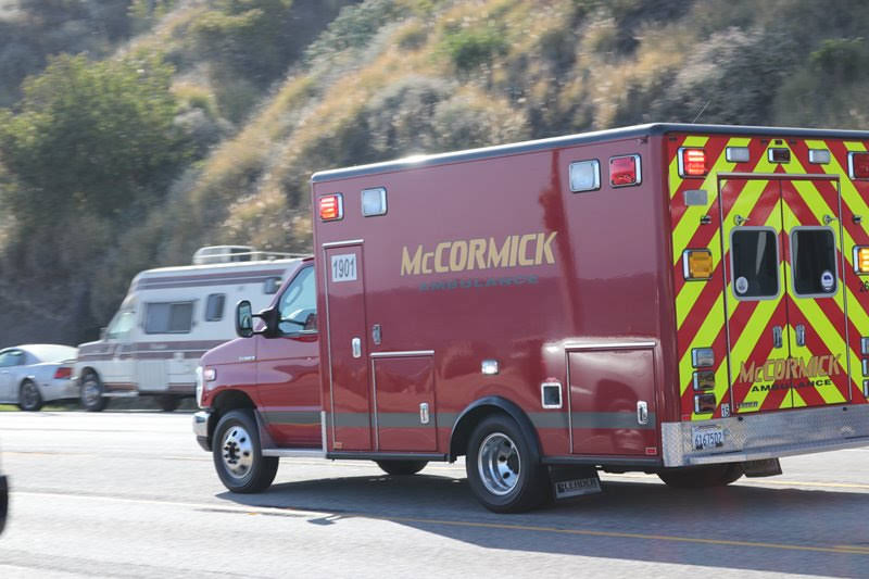 Man Hospitalized in Motorcycle Accident at E Main St & Scott Rd